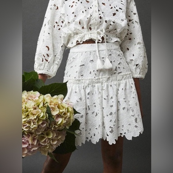 Cara Cara  - Alessandra skirt eyelet white - NWT - size 2 - Picture 3 of 9